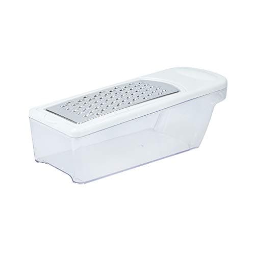 Image of KitchenCraft Cheese Grater with Container, Gift Boxed, Plastic/Stainless Steel, 23 x 8 x 6 cm