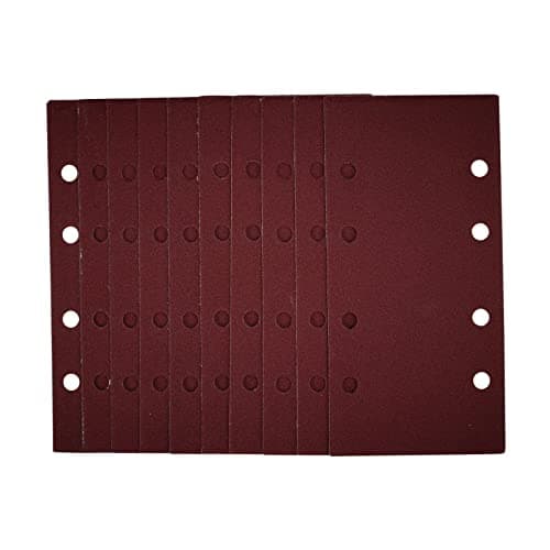 Image of Draper 54869 1/3 Sanding Sheets with Hook and Loop, 93 x 190mm, 120 Grit (Pack of 10)