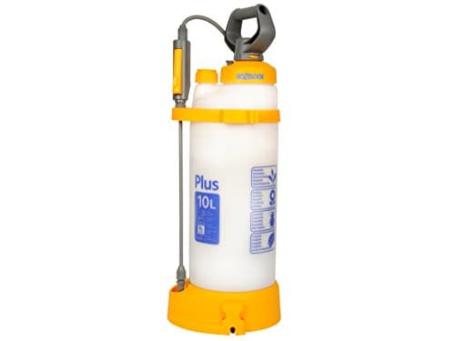 Image of Hozelock 4710 0000 Pressure Sprayer Plus 10 Litre (max fill* 8L), Yellow/White