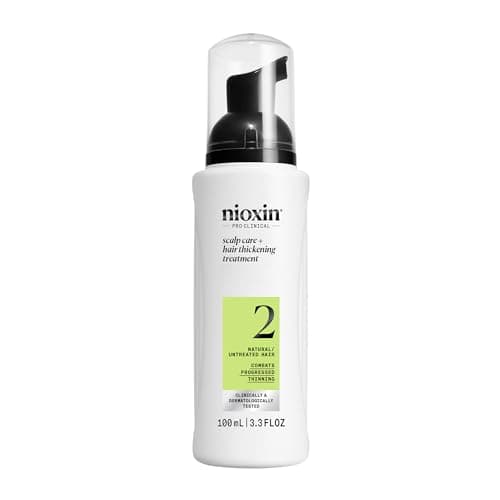 Image of Nioxin System 2 Scalp + Hair Thickening Treatment - Hair Loss Serum for Natural Hair with Progressed Thinning - With Niacinamide & Biotin (100ml)