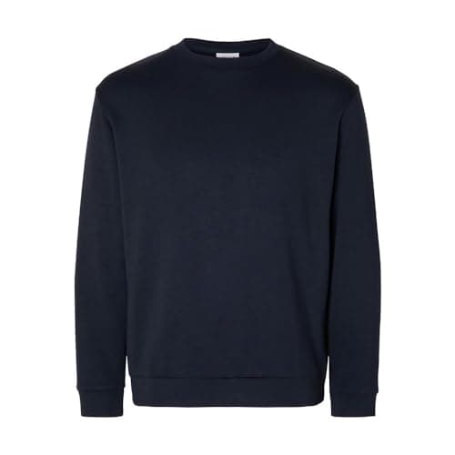 Image of SELECTED HOMME Men's Slhemanuel Soft Crew Neck Sweat Noos Sweatshirt, Sky captain, M