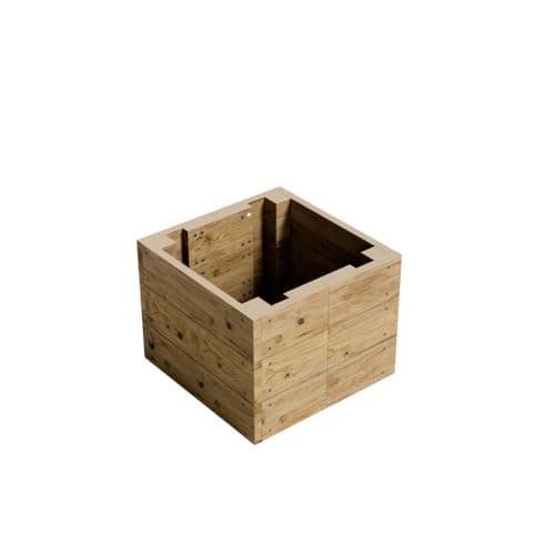 Image of Conka Garden - Wooden Raised Bed Kit - Large Garden Planters for Vegetables, Herbs, Flowers – Start Growing Plants Earlier & Better - Durable & Resistant FSC Treated Timber 60cm L x 60cm W x 46cm H