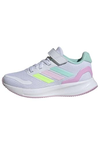 Image of adidas Unisex Kids RUNFALCON 5 Shoes Kids, Cloud White/Clear Mint/Clear Pink, 12 UK Child