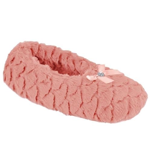 Image of A2Z Ladies Ballet Slippers with Comfy Memory Foam - SLPR LDS AZ31739 Pink 5/6 UK