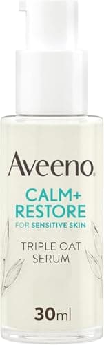 Image of AVEENO Face CALM+RESTORE Triple Oat Serum (1 x 30ml), Instantly Smoothing Face Serum with Triple Oat Complex and Calming Feverfew for Fortified Skin, 24h Moisturisation, Face Care for Sensitive Skin