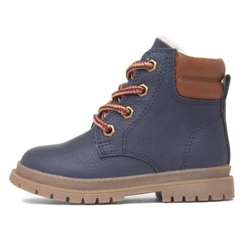 Image of Walkright Logan Boys Navy Lace Up Ankle Boot - Size 8.5 - Blue