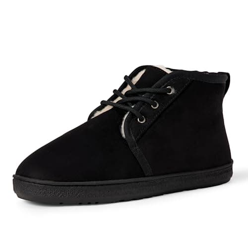 Image of Amazon Essentials Men's Sherpa-Lined Chukka Boot, Black, 11 UK