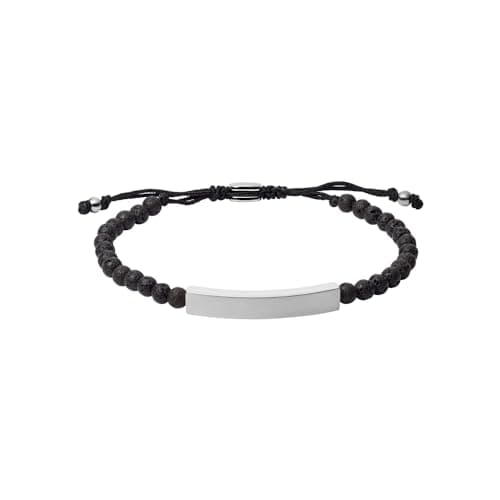 Image of Fossil Bracelet for Men Vintage Casual, Inner Length: 170mm ~ 250mm black Semi-Precious Bracelet, JF03247040
