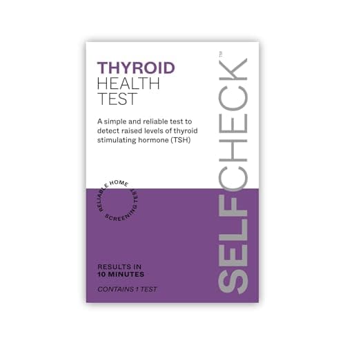 Image of SELFCHECK Thyroid Health Test, Underactive Thyroid Testing Kit, TSH Home Blood Test for Hypothyroidism, Freephone Customer Help Line