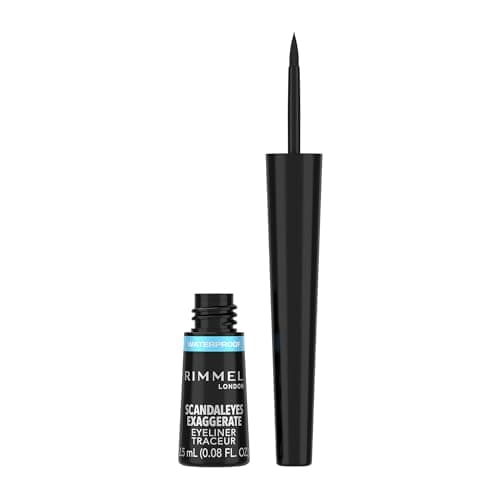 Image of Rimmel London Exaggerate Waterproof Liquid Eyeliner, 2.5 ml, Black
