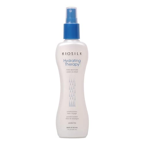 Image of BioSilk Hydrating Therapy, Pure Moisture Leave-In Hair Spray, Estándar, White, Hair Treatment for Damaged Hair, Pre-Styling Hair Care Product, Anti Frizz Spray, Low pH & Paraben-Free, 207ml
