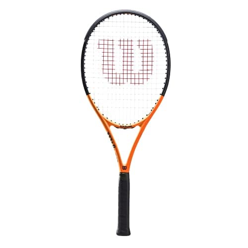 Image of WILSON Burn Tour XP 103 Graphite Tennis Racket (Available in Grip Size L1 to L4) (L2 (4 1/4'')), Orange, One Size