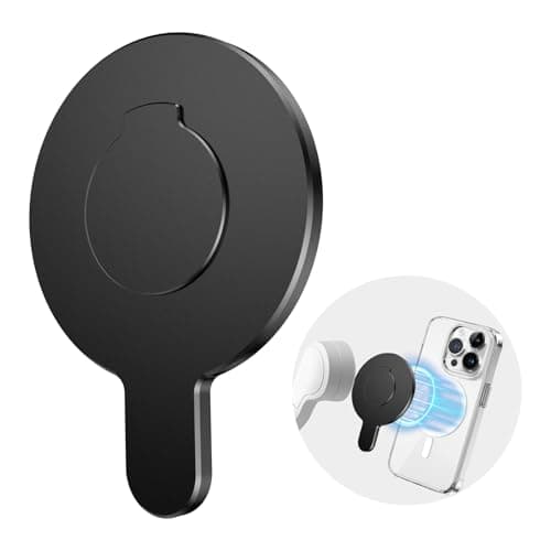 Image of Magnetic Ring Holder for DJI OM Osmo Mobile Phone Gimbal, Compatible with OM 7P/7/6/5/4/4 SE Gimbal Stabilizer, Phone Holder Clamp Accessories for Mag Safe DJI Osmo Portable Stabilizers (Black)