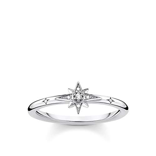 Image of Thomas Sabo Ring star stones silver 925 Sterling Silver