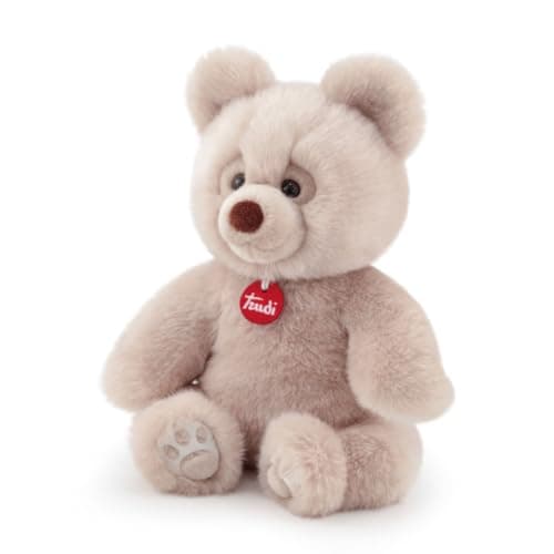 Image of Trudi Beige Bear Brando - 27cm Ultra-Soft Plush Toy with Tender Expression - Machine Washable - Italian Craftsmanship - Suitable for All Ages