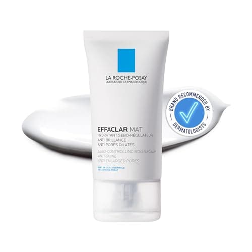 Image of La Roche-Posay Effaclar MAT+, Mattifying Face Moisturiser, For Oily Skin, Visible Pores, Salicylic Acid, Glycerin, Sebolyse, Oil Control, 8H Mattifying, 40ml