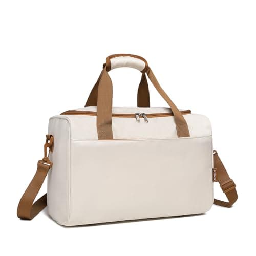 Image of Kono Ryanair 40x20x25 Under The Seat Holdall Cabin Hand Luggage Carry-On Travel Bag 20L (Cream)
