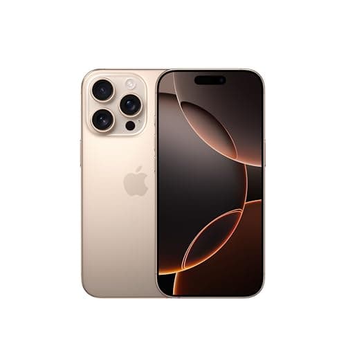Image of Apple iPhone 16 Pro, 256GB, Desert Titanium (Renewed)