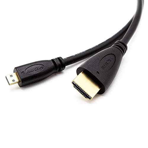 Image of AKORD 1 m 1080p Micro HDMI to HDMI Audio and Video Cable – Black