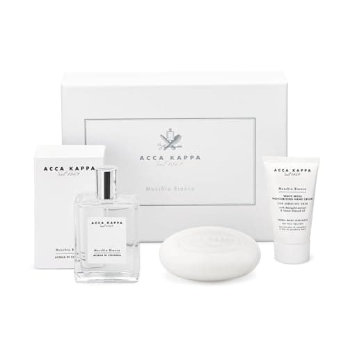 Image of Acca Kappa White Moss Gift Set of Eau de Cologne, 100 ml, Soap, 150 g and Hand Cream, 75 ml