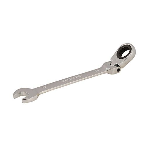 Image of Silverline 763605 Flexible Head Ratchet Spanner 16 mm