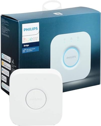 Image of Philips Hue Bridge. Smart Home Automation Works with Alexa, Google Assistant and Apple Homekit. Unlock Full Control of Your Hue Lighting.
