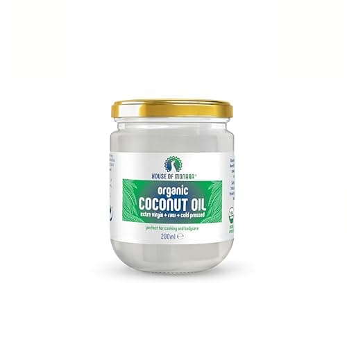 Image of House of Monara Organic Extra Virgin Coconut Oil Pure, Raw and Cold Pressed 200 ml
