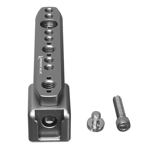 Image of KONDOR BLUE FX3 / FX30 XLR Handle Extension Compatible with Sony | Lightweight Aerospace Grade Aluminum | Add Multiple Mounting Points and Grip Length | Space Gray