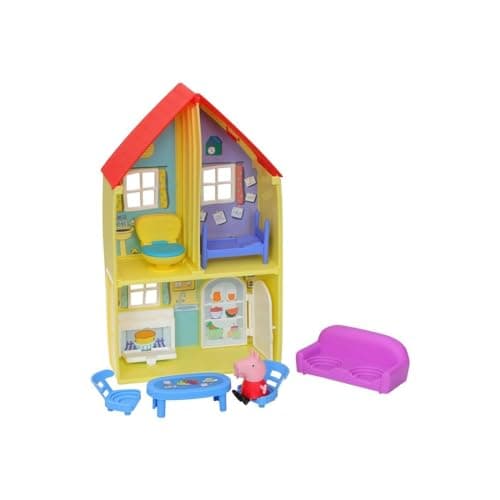 Image of Peppa Pig Peppa’s Adventures Peppa’s Family House Playset Preschool Toy, includes Figure and 6 Accessories, Meerkleurig