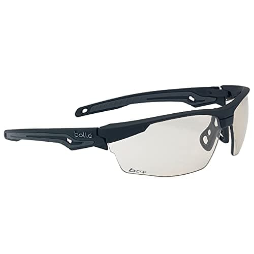 Image of Bollé TRACKER II SAFETY SPECTACLES SMOKE PC LENS, Matte Black Frame/Csp Lenses