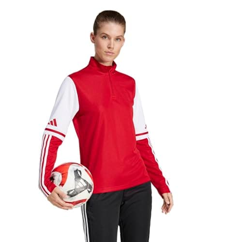 Image of adidas Womens Essentials 3-Stripes Woven Parachute Pants, Team Power Red/White, S
