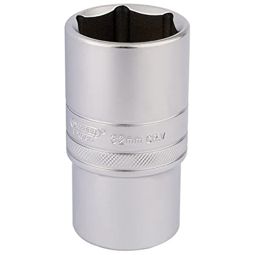 Image of Draper 16660 1/2" Square Drive Hi-Torq 6 Point Deep Socket, 32mm Size