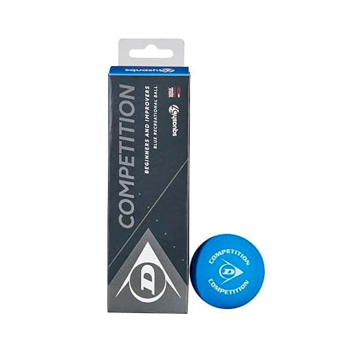 Image of DUNLOP Competition Racquetballs/Squash 57 Balls (3 Balls), Blue
