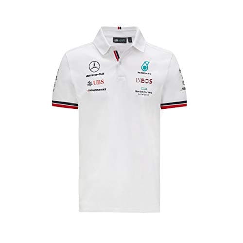 Image of 2021 MERCEDES-AMG FORMULA RP WOMENS POLO- White - Ladies (M) UK 12 / Chest 91cm