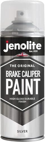 Image of JENOLITE Brake Caliper Spray Paint | SILVER GLOSS | Brake and Caliper Restoration Spray Paint | Durable Finish, Heat and Petrol Resistant | 400ml