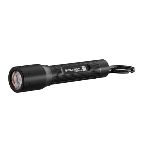 Image of Ledlenser P3 LED Small Torch, 130lm, 110m Adjustable Focus, IP54 Water Resistant, 6.5 Hour Battery, Lightweight 43g, x1 AAA Battery Powered Keyring Flashlight for Dog Walking, Hiking, Kids Camping