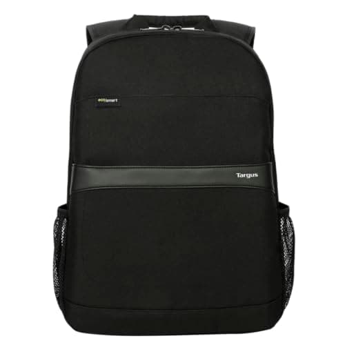 Image of Targus Laptop Backpack, Fits Laptops up to 16", GeoLite Advanced Backpack, 27L Capacity Lightweight Durable and Water Resistant Fabric with Ergonomic Shoulder Straps, 2 Water Bottle Pockets, Black