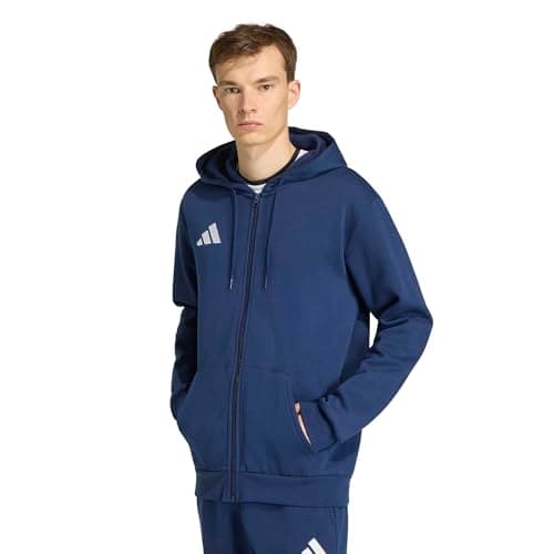 Image of adidas Men's Entrada26 Full Zip Hoodie, team navy blue 2/white, XL