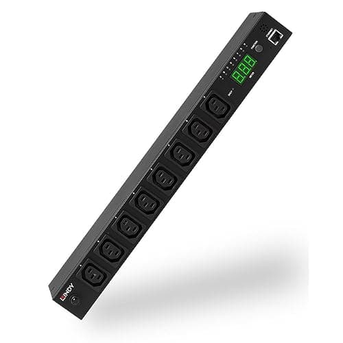 Image of Lindy IPower Switch Classic 8, Worldwide Remote Power Management of 8 Devices, Servers, Workstations, Hubs, AV Equipment, 16A or 13A, up to 3120W, Rackmounted, Pro Grade Metal Design