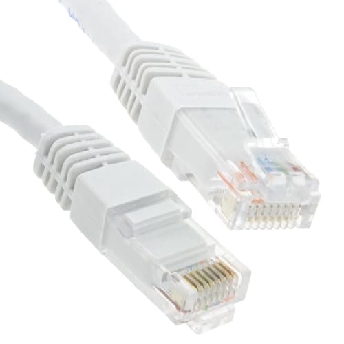 Image of kenable Ethernet Network Cable Cat6 Gigabit RJ45 Full Copper Internet Patch Lead White 2m
