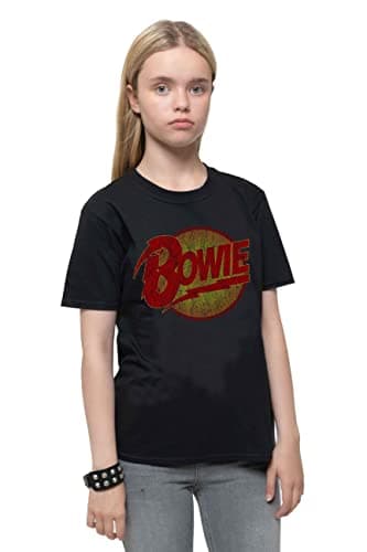 Image of David Bowie 'Diamond Dogs Logo' (Black) Kids T-Shirt (7-8 Years)