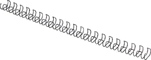 Image of GBC MultiBind Binding Wires, 14 mm, 130 Sheet Capacity, A4, Black, Pack of 100, IB165429