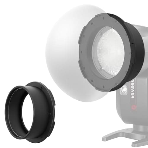 Image of NEEWER Round Flash Speedlight Magnetic Adapter Ring Mount Silicone Magnetic Stand Diffuser Light Accessory Compatible with Godox V1/V1 Pro NEEWER Z1 Z2 Q120 Series Round Head Speedlight, CRS13