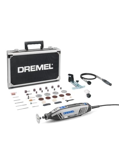 Image of Dremel 4250 Rotary Tool 175 W, Amazon Exclusive Multitool Kit with 3 Attachments 45 Accessories, 175W Motor with Electronic Feedback, Variable Speed 5.000-35.000 RPM