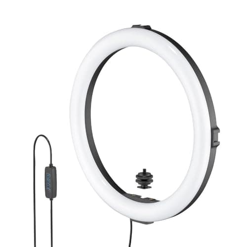 Image of JOBY Beamo Ring Light 12'' - Large LED Selfie Ring Light for Phones or Cameras with 3 Light Modes & 10 Brightness Levels, Mobile, Video, Vlogging, Live Stream, Content Creation, Makeup, Work from Home