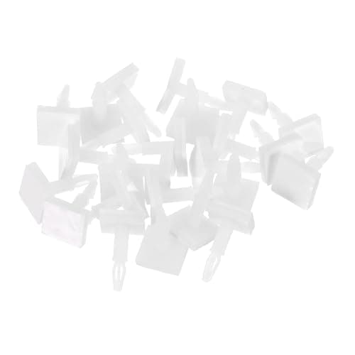 Image of sourcing map 100Pcs Adhesive PCB Spacer, Sticky Nylon Insulated Standoffs for PCB Board Support, Supporting Height 0.49", Fits PCB Hole Dia 3mm to 3.2mm, White