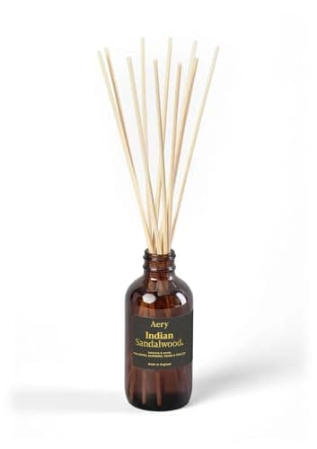 Image of Aery Indian Sandalwood Amber Fernweh Reed Diffuser - 100ml - Vegan & Cruelty-Free