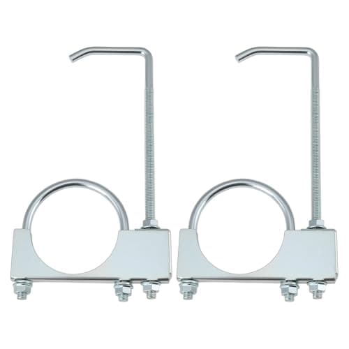 Image of ECSiNG 2Pcs 3 Inch Exhaust Clamp On Hanger 142x80x250mm for 65-76.5mm Exhaust Pipe