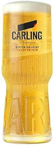 Image of Carling Pint Glass Toughened Embossed and CE Marked