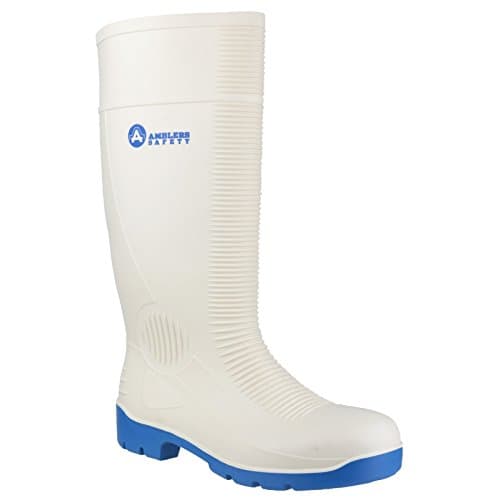 Image of Amblers Safety Unisex FS98 Steel Toe Food Safety Wellington, White, Size UK 9